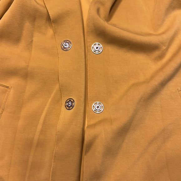 Carolina Belle Faux Suede Blazer, mustard Yellow, S, NWOT - Picture 3 of 7